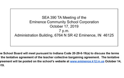 SEA 390 Public Meeting Notice