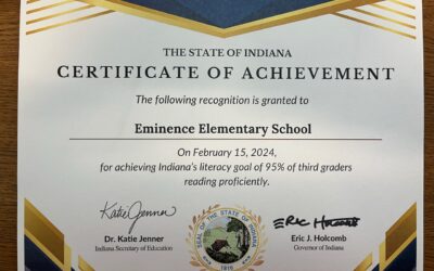 Indiana Honors Eminence for Meeting the State’s 95% Literacy Goal