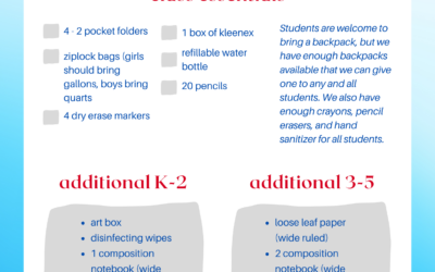 2024-25 School Supply Lists
